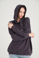 Aimée Kapüşonlu Antrasit Sweatshirt