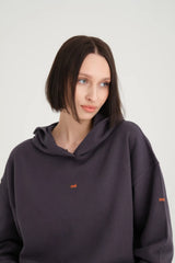 Aimée Kapüşonlu Antrasit Sweatshirt