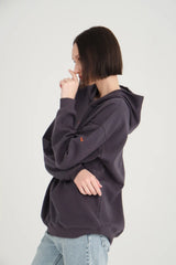 Aimée Kapüşonlu Antrasit Sweatshirt