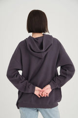 Aimée Kapüşonlu Antrasit Sweatshirt
