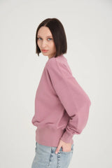 Aimée Wide Waist Cincher Pembe Sweatshirt