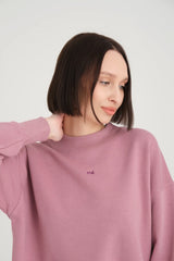 Aimée Wide Waist Cincher Pembe Sweatshirt