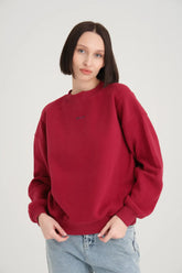 Aimée Active Bordo Sweatshirt Gömlek