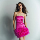 Alia Studio Nicole Elbise in Pembe