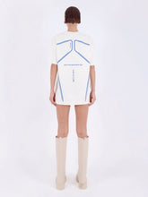 Knitology Beyaz Sırtı Baskılı Oversize T-shirt