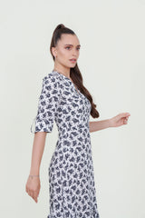 Eloshé Maxi Dress – Floral Ruffled Viscose BEDSSM101