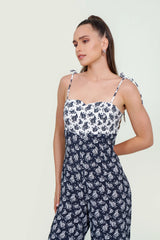 Eloshé Jumpsuit – Floral Pattern Viscose BEDSSM102