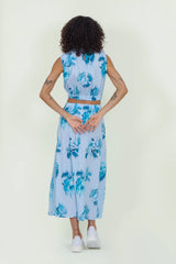 Eloshé Crop Skirt Set – Floral Pattern BEDSSM103