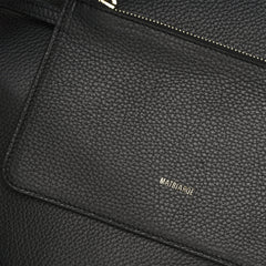 Matriarqe Nova Large Shoulder Bag in Leather - Black