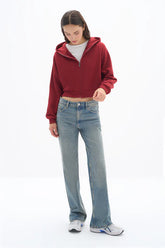 Wear Three Points Zipper Sweatshirt Gömlek