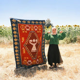 THE SYMBOLS OF CHANGE Hand Woven Wool Rug