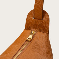 Nova Büyük Omuz Çantası Deri - Cognac