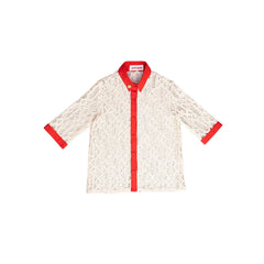 Cachè Dantel Oversize Unisex Gömlek