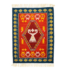 THE SYMBOLS OF CHANGE Hand Woven Wool Rug
