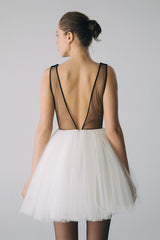 Esra Adıgüzel Korsajlı Örtü Detaylı Mini Elbise