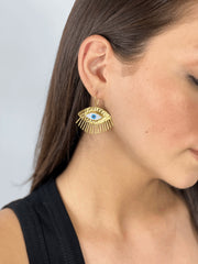 Chaseldor Gold Mystic Eye Earrings