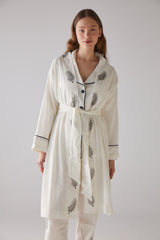 Handarte Los Angeles Yaprak Desen Sabahlık