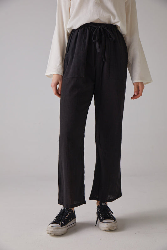 Handarte Los Angeles Siyah Yoga Pantolonu