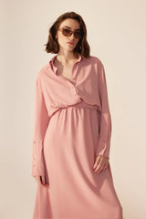 Crescent Line Abloom Dress – PINK