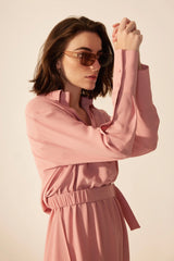 Crescent Line Abloom Dress – PINK