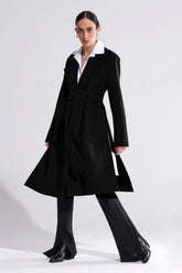Crescent Line Crater Coat Black