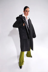 Crescent Line Crater Coat Grey