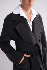 Crescent Line Crater Coat Grey