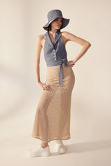 Crescent Line Dandelion Skirt – Ecru