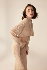 Crescent Line Dandelion Skirt – Ecru