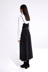 Crescent Line Darkshine Dress – BLACK