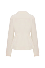 Crescent Line Elegance Jacket Cream