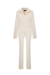 Crescent Line Elegance Jacket Cream