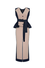 Crescent Line Equinox Midi Skirt Multicolor