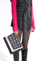 Crescent Line Galaxy Clutch Bag – MULTICOLOR