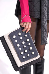 Crescent Line Galaxy Clutch Bag – MULTICOLOR