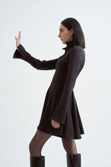 Siyah Crescent Line Glory Tunik Elbise