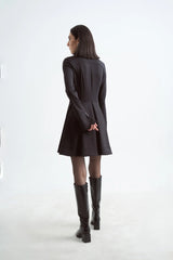 Siyah Crescent Line Glory Tunik Elbise