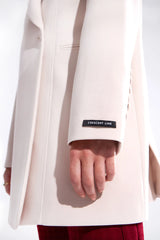 Crescent Line Halo Blazer Dress – STONE