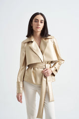 Crescent Line Imperial Trençkot Ceket - ALTIN