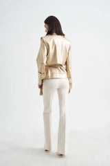 Crescent Line Imperial Trençkot Ceket - ALTIN