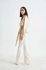 Crescent Line Imperial Trençkot Ceket - ALTIN