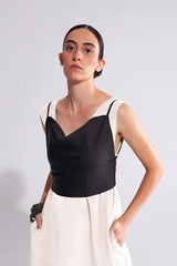 Crescent Line Luminate Pinafore Dress – IVORY