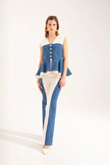 Crescent Line Marine Trousers Multicolor