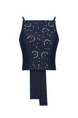 Crescent Line Northstar Belted Blouse – Navy