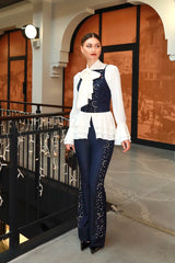 Crescent Line Northstar Belted Blouse – Navy