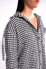 Crescent Line Pearlon Shirt Dress – PRINTED