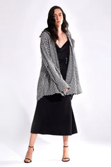 Crescent Line Pearlon Shirt Dress – PRINTED