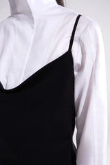 Crescent Line Satellite Gömlek Bodysuit – Beyaz