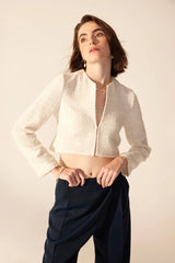 Crescent Line Serenity Blazer ECRU