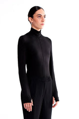 Crescent Line Shadow Bodysuit – BLACK